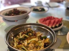 砂煲有机菜花-合兴居烤鸭店
