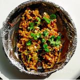 秒杀夜市的烤茄子🍆，再也不用去烧烤摊吃了。