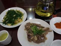 沙葱炒蛋-范记靖远羊羔肉(博物馆店)
