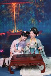 -后宫·古装汉服京剧儿童亲子全家福摄影