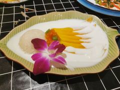 七彩椰浆芒果糯米-早安曼谷泰国餐厅
