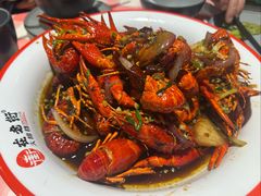 甜麻干煸小龙虾-在老街·淮安大排档·甜麻干煸龙虾·烧烤(河下古镇店)