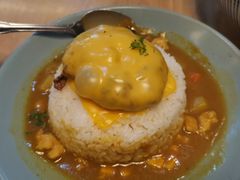 咖喱牛肉汉堡饭-红小满休闲餐厅(十全街店)