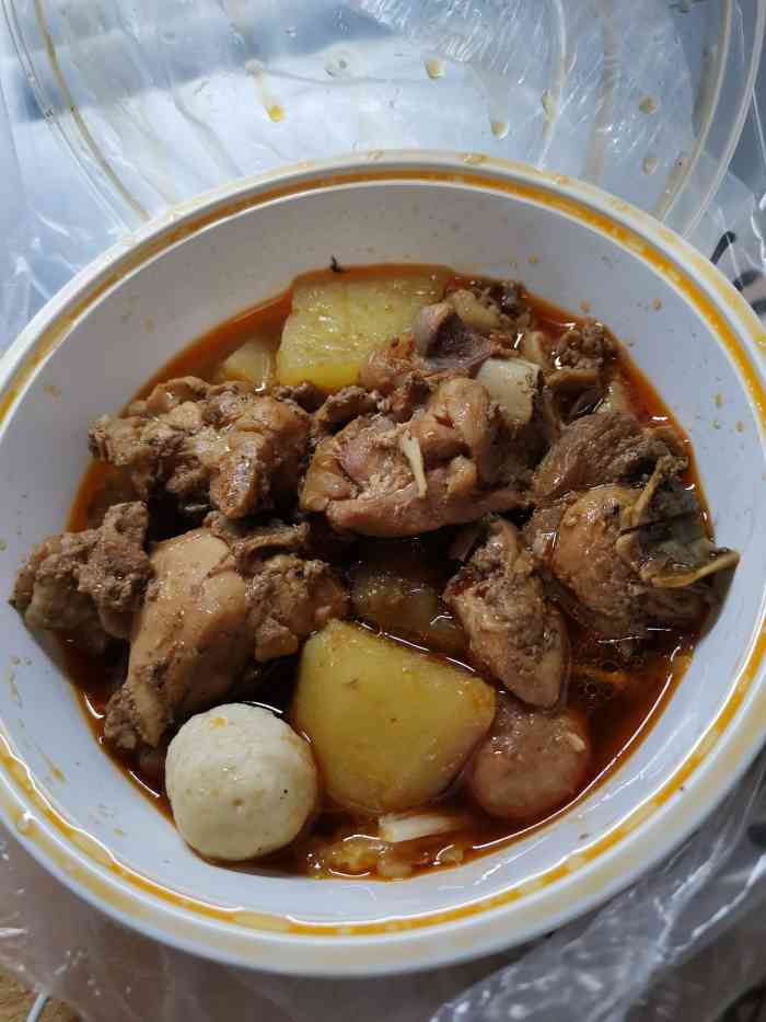 一号鸡秘·火锅鸡-"我是点的这家外卖 一共大概5.6块鸡肉 .
