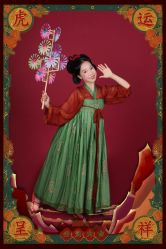 -后宫·古装汉服京剧儿童亲子全家福摄影