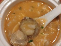 大虾疙瘩汤拼黄金菜团-青岛海悦御华大酒店