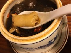 黑蒜竹丝鸡炖花胶-黄祥华养生堂·炖汤·营养蒸饭(岭南天地店)