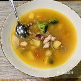 这顿饭是去年在莫斯科的最后一顿 游玩回来以后像饿极了