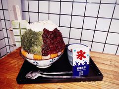 抹茶生乳かき氷-WONDER ICE 萬得冰田(建設路总店)