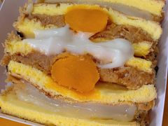 蛋黄肉松麻薯虎皮蛋糕三明治-Juliaanna茱安娜烘焙(中心店)