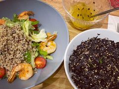 板煎大虾沙拉配日式海苔饭-池奈·咖喱蛋包饭(熙地港店)