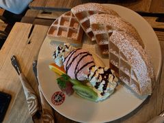 水果冰淇淋松饼-漫咖啡(红唐店)