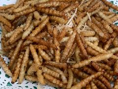椒盐竹虫-雄仔农家菜馆·特色葱油鸡(六祖店)