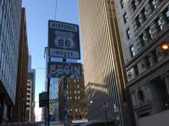 -66号公路起点牌