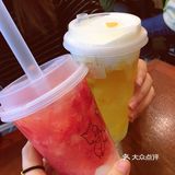 百分茶绝对能称得上江阴第一好喝的果茶