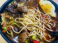 青椒干子肉丝面配小排-瞻老元面馆(双塘路店)