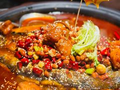 宫爆油条虾滑烤鱼-探鱼·鲜青椒爽麻烤鱼(领展购物广场店)