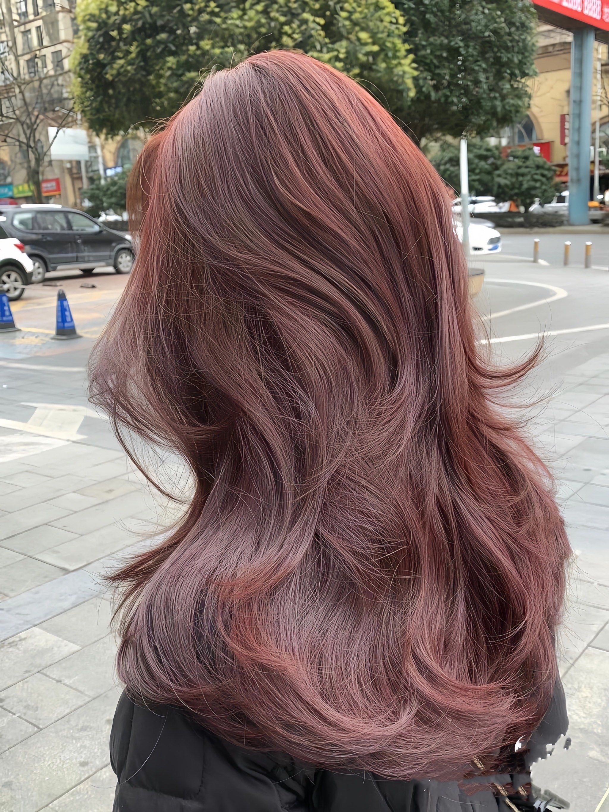 无需漂发的树莓色