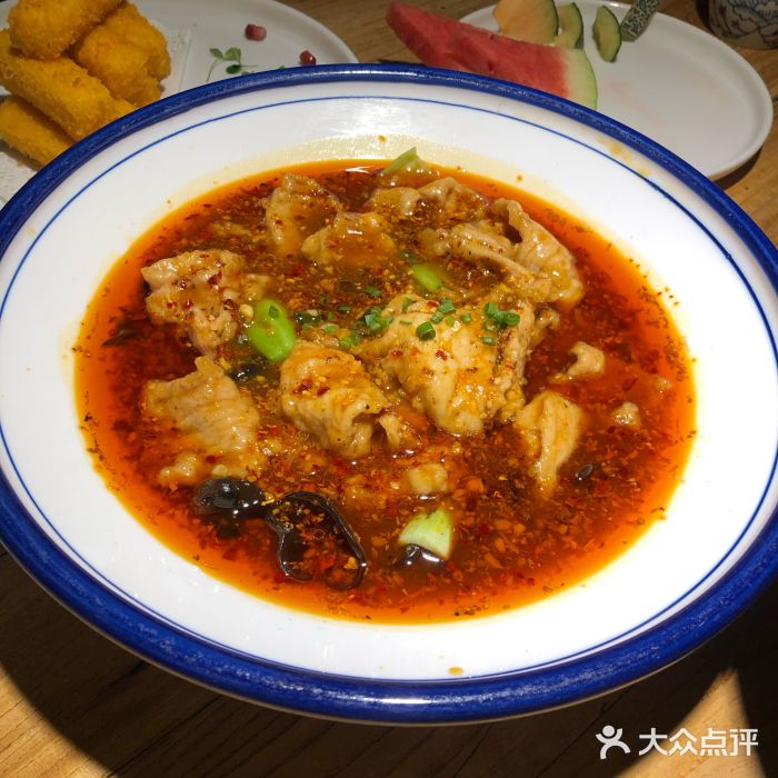 小放牛河北菜(怀特店)水煮肉片图片