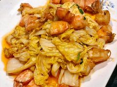 明虾烧菜芯-东莱馋房(陆家嘴店)