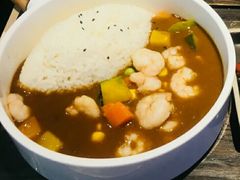 日式的Q弹虾仁饭-噹噹呀咪咖喱屋(三阳百盛店)