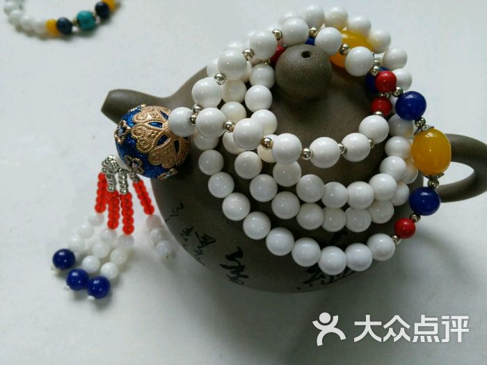 海洋之宝砗磲精穿 千金石 项链360元