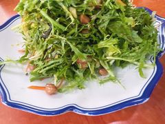 苦苣皮蛋花生米-锅贴王海鲜小馆