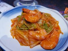 大虾烧白菜-1937青岛老味道·海肠捞饭·青岛菜(大鲍岛栈桥店)