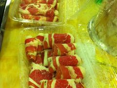 羊肉，肥牛-佰人王串串香火锅(洋珠巷店)