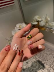 -复古绿·少女主题美甲美睫