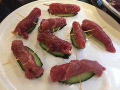 老坛牛肉卷-好汉锅园林秘制老火锅 柴火霸王鸡(金沙店)