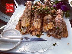 椒盐游水濑尿虾-蚝得喜海鲜(东城店)