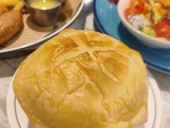 法式淡奶蘑菇鸡肉酥皮汤-水天堂西餐厅(常熟永旺店)