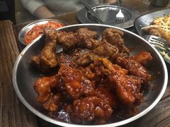 辣子鸡拼酱油鸡-MI WU FACTORY米屋美食工厂餐厅(绿地店)