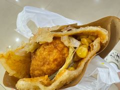 -小红车炸蛋葱油饼