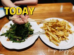 蛋黄焗薯条-晚归月亮湾私家菜(临邑路店)