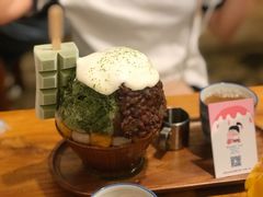 抹茶生乳かき氷-WONDER ICE 萬得冰田(建設路总店)
