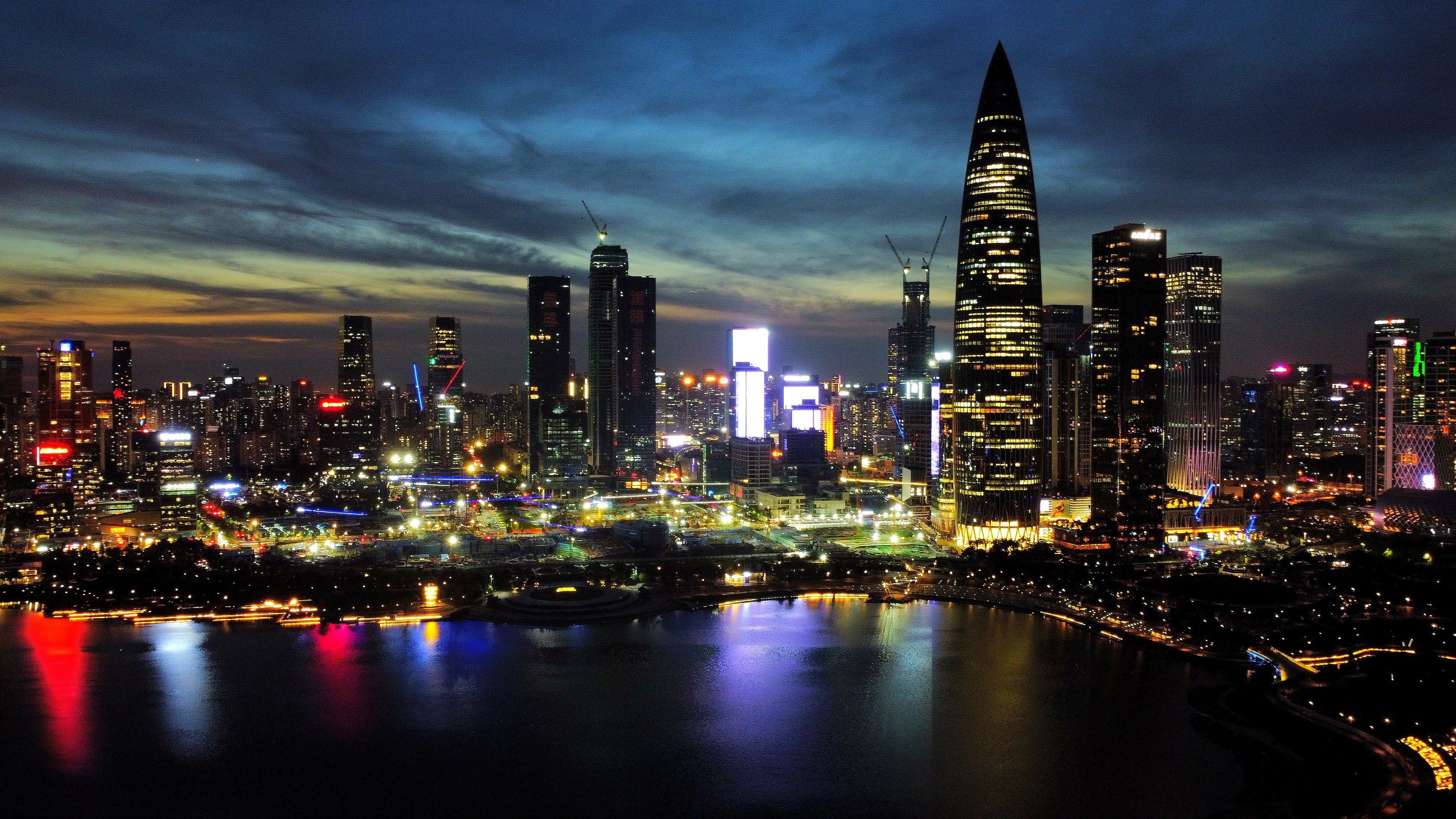 深圳航拍的天花板#深圳湾人才公园