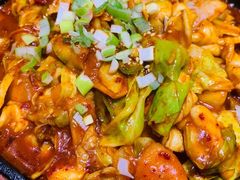 辣炒鱿鱼-全州豆芽汤饭
