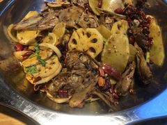 主打的干锅鸭头-安诚居干锅鸭头(八角店)