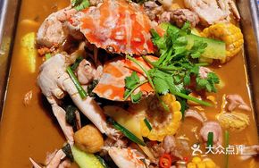 Spicy Crawfish, Crab and Frog Platter
