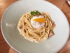 温泉蛋培根蘑菇意面-Artisan匠匠(中央大街店)