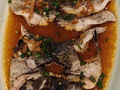 菜脯蒸老虎斑-杭州西湖柳莺里酒店·闻莺厅