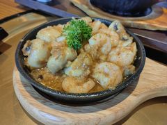 蒜香蘑菇虾-炼火烤肉店