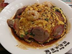 虾仁叉烧双拼滑蛋饭-旺记冰室(九龙中心大厦店)