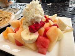 水果冰激凌沙拉-玫瑰西餐厅.意面披萨.牛排咖啡