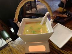 金汤鸡头米烩花胶-HOME餐厅粤菜 融合菜