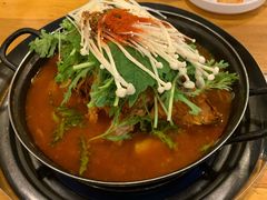 土豆排骨火锅-喇喇排骨火锅·传统韩式脊骨汤(望京西园总店)