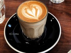 Latte-black rainbow coffee