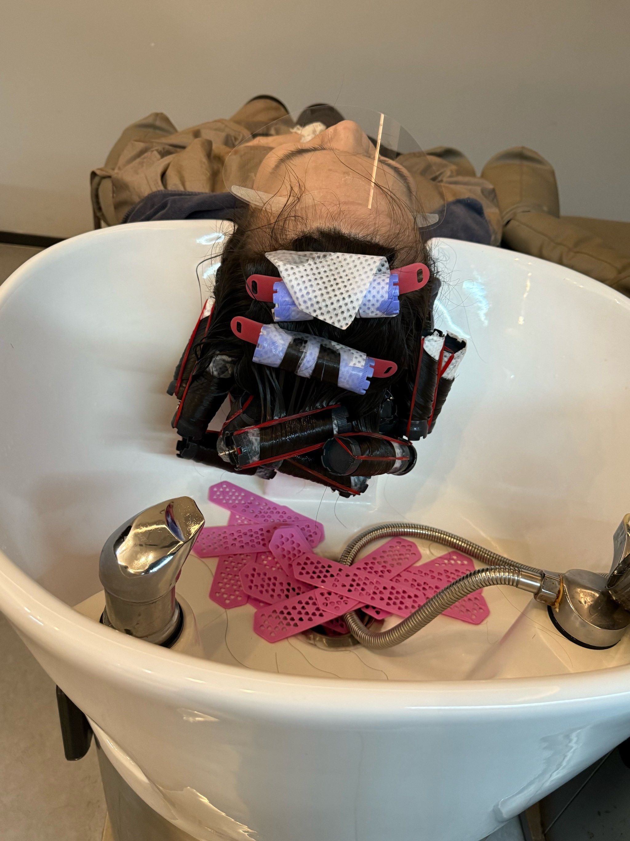 享受头发spa